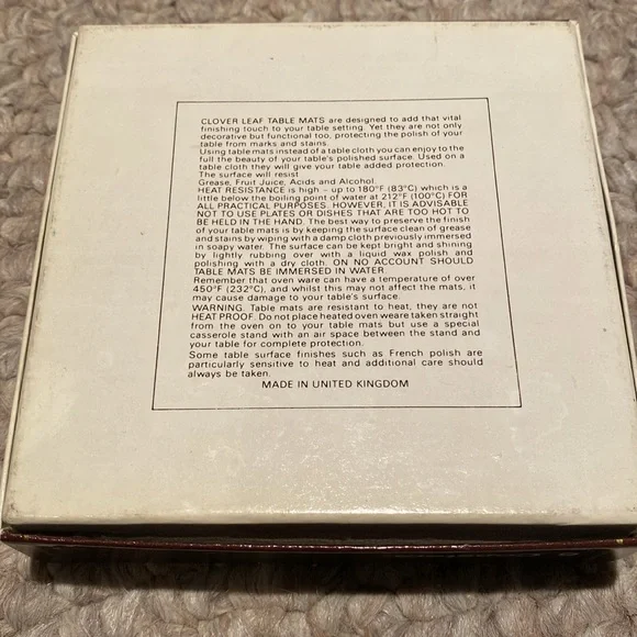 Vintage Clover Leaf London Coaster Set - Picture 3 of 10